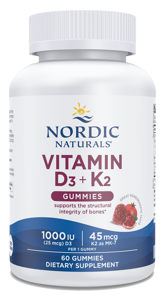 Vitamin D3+K2 Gummies Pomegranate 60 Gummies