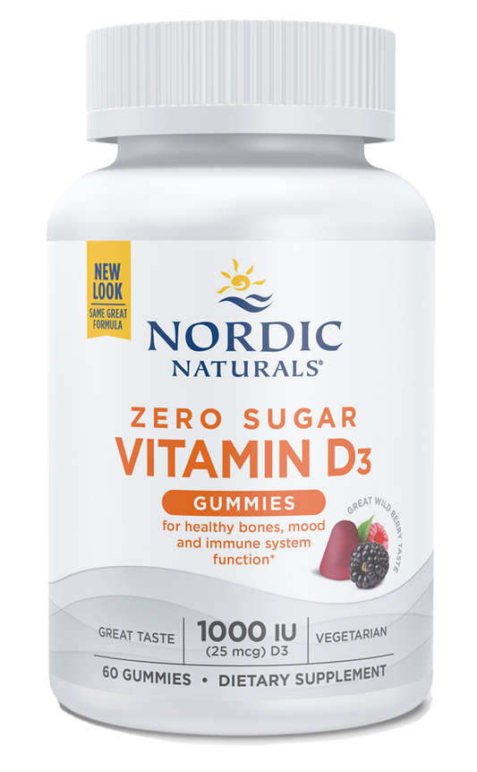 Zero Sugar Vitamin D3 Gummies 60 Gummies