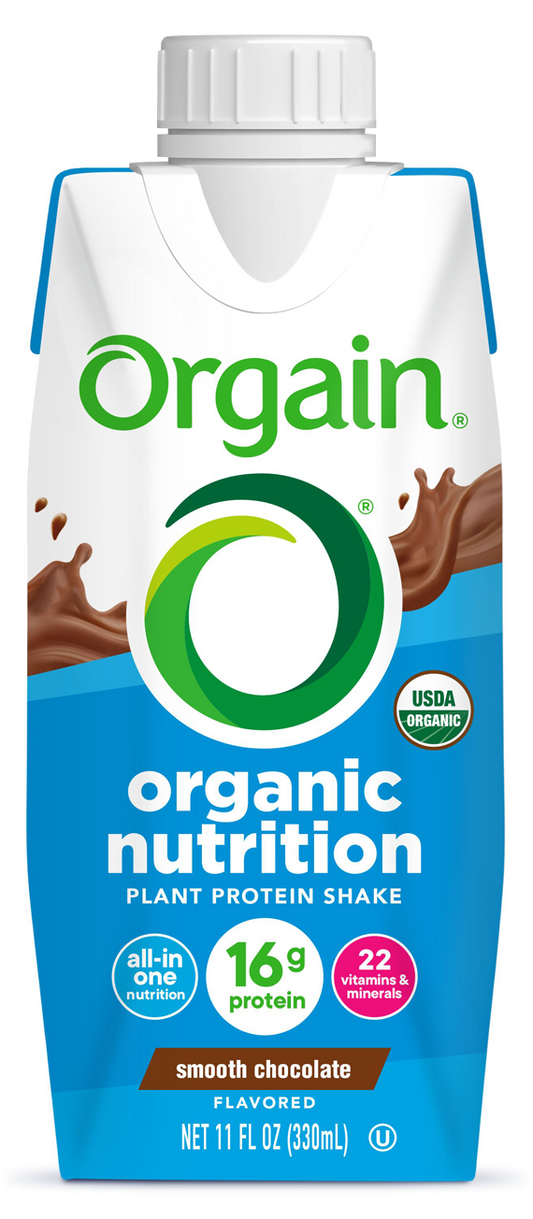 Vegan Organic Nutrition Shake Smooth Chocolate Single Serving Pack